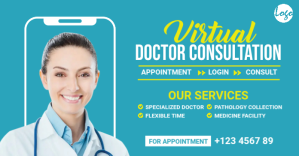 Tele healthcare facebook ad Facebook-annonce template