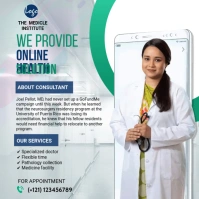 Tele healthcare Instagram post Square (1:1) template