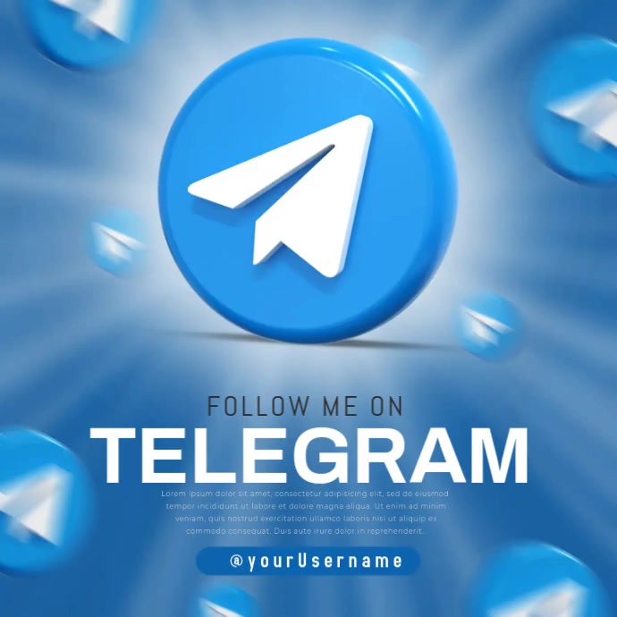 Telegram Pos Instagram template