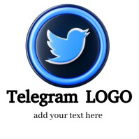 Telegram LOGO Logotyp template