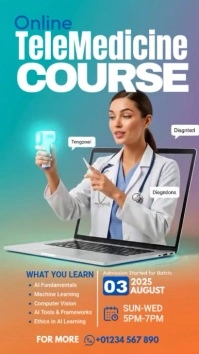 TELEMEDICINE CONSULTATION Reel Instagram template