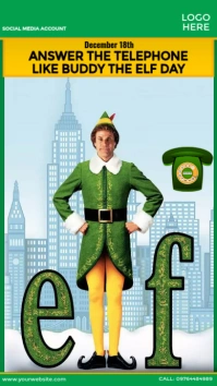 telephone like buddy the elf day Instagram Story template