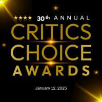 TELEVISION NOMINATIONS ANNOUNCED FOR THE 30TH ANNUAL CRITICS CHOICE AWARDS template