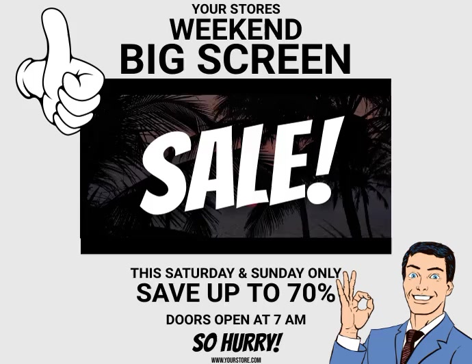 TELEVISION SALE Template PosterMyWall