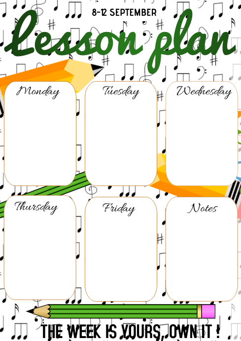 template, flyer,poster lesson plan | PosterMyWall