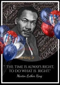template, mlk day martin luther A4