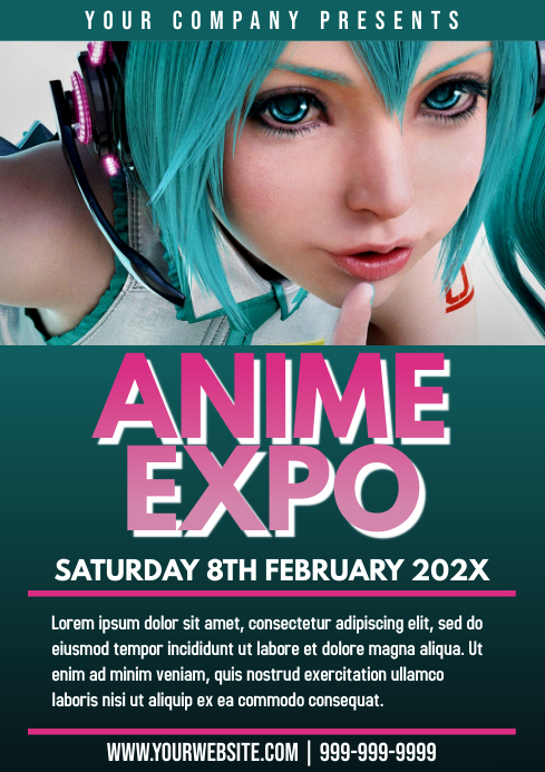 Copia de Template anime expo | PosterMyWall