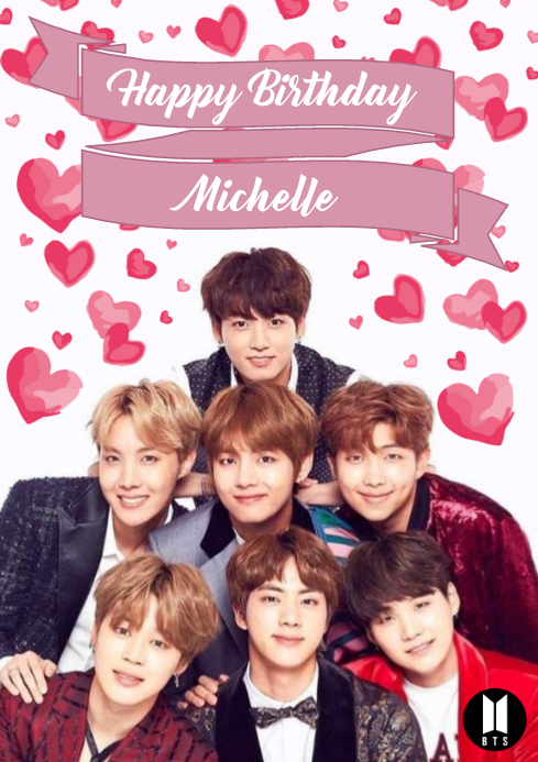 Bts Birthday Card Printable Free Printable Templates Free Bts Birthday Card Printable Free Printable Templates Free