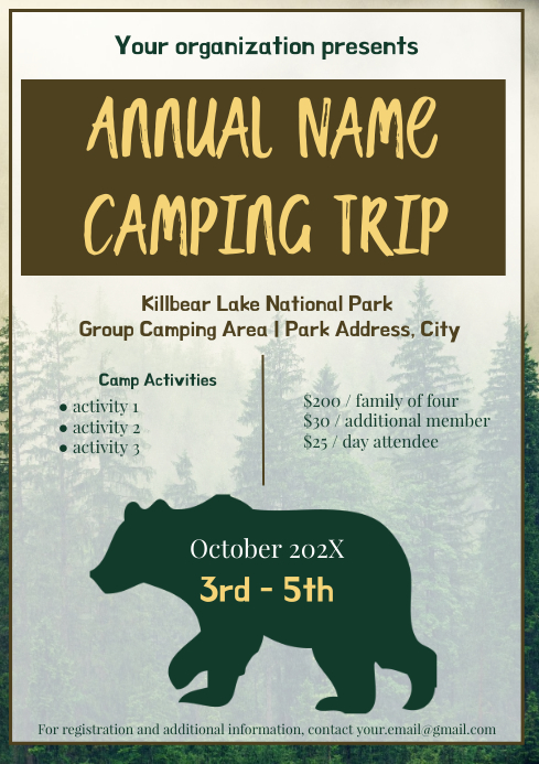 Template camp | PosterMyWall