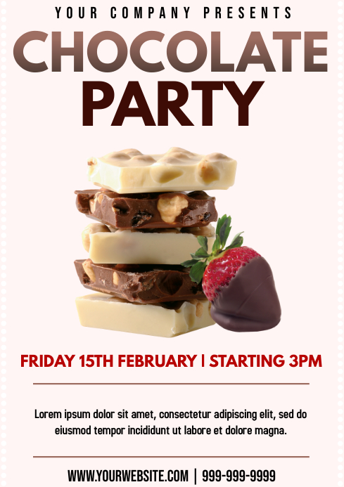 Template chocolate | PosterMyWall