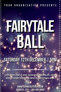 Template dance fairytale party Poster