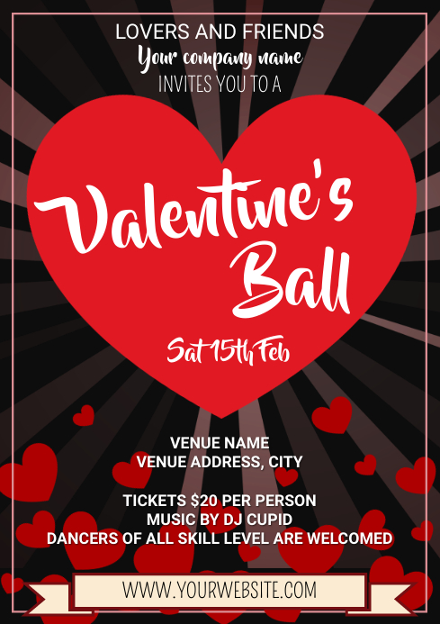 Template Dance Valentine S Ball PosterMyWall
