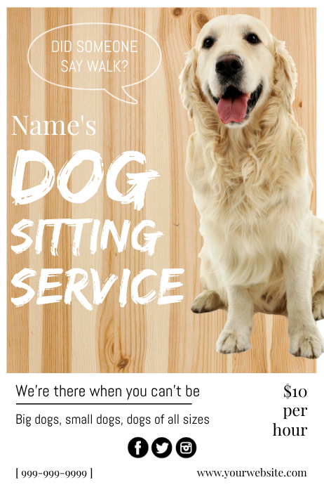Template dog | PosterMyWall