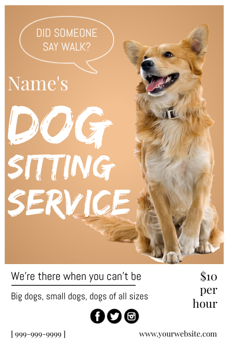 Template Dog PosterMyWall