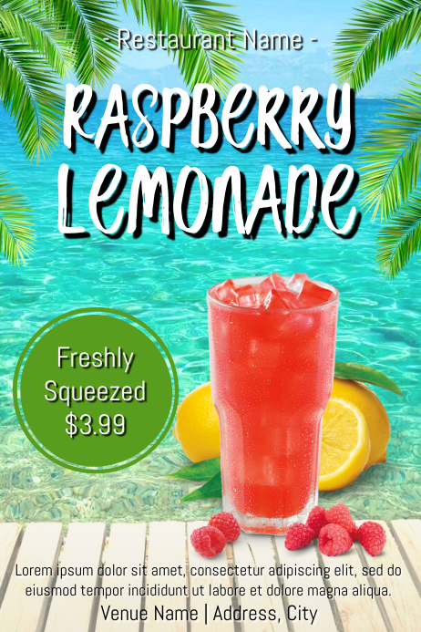 Template Drinks PosterMyWall