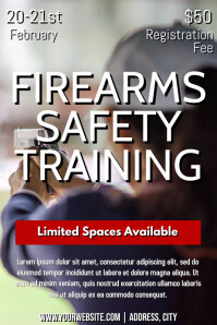Firearms Safety Training Template | PosterMyWall