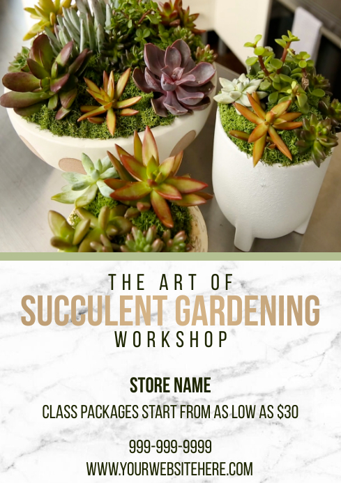 模板园艺多肉植物 Postermywall