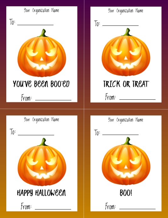 Copy of Template halloween candy gram PosterMyWall