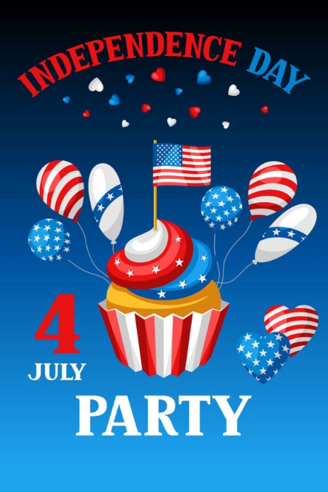 Copy of Template Happy 4 july & Independence Day USA | PosterMyWall