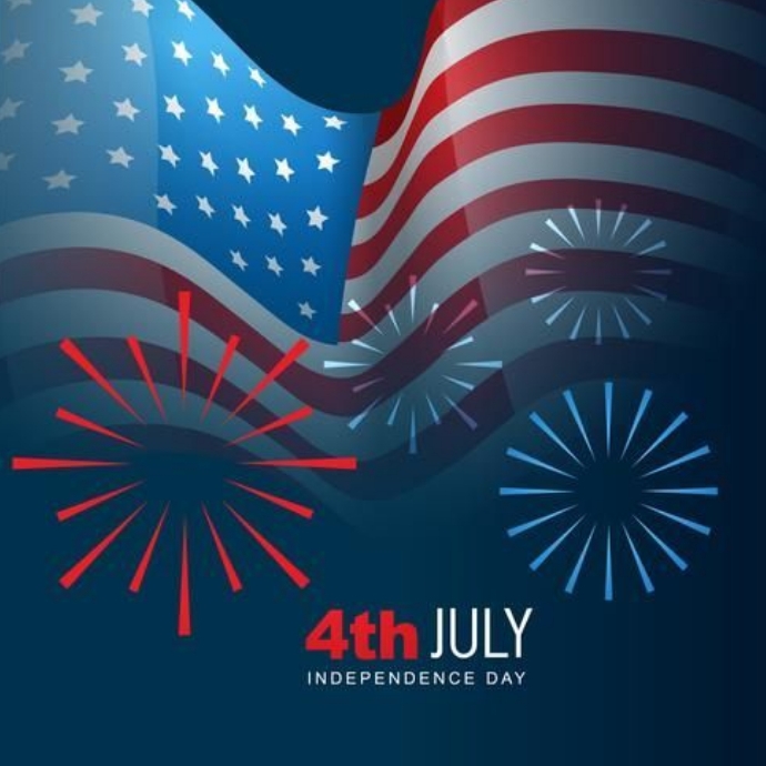 Template Happy 4 july USA Day Poster & Flyer Logo