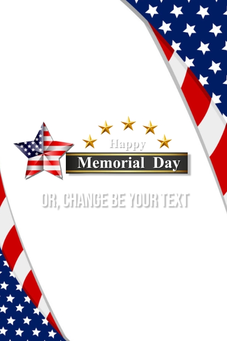 Template Happy Memorial Day Poster & Flyer | PosterMyWall