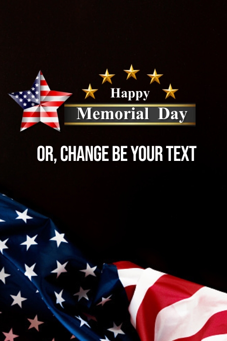 Copy of Template Happy Memorial Day Poster & Flyer | PosterMyWall