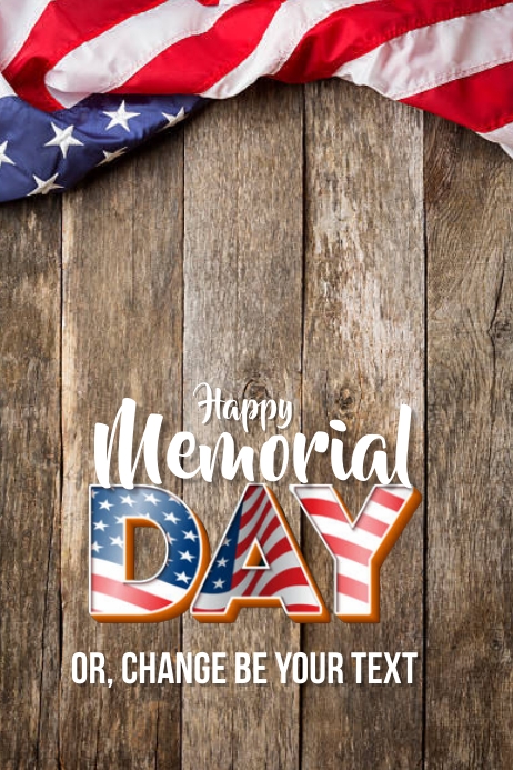 Template Happy Memorial Day poster & flyer | PosterMyWall