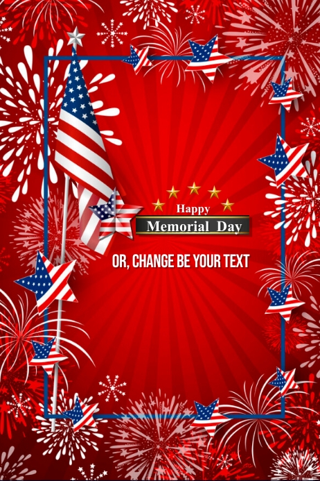 Copy of Template Happy Memorial Day Poster & Flyer | PosterMyWall