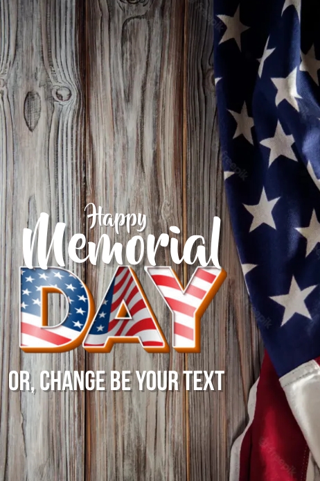Template Happy Memorial Day poster & flyer | PosterMyWall