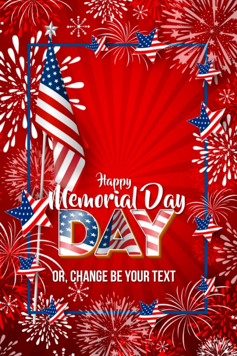 Template Happy Memorial Day poster & flyer | PosterMyWall