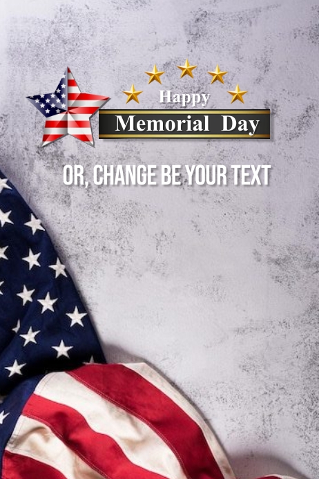 Template Happy Memorial Day Poster & Flyer | PosterMyWall