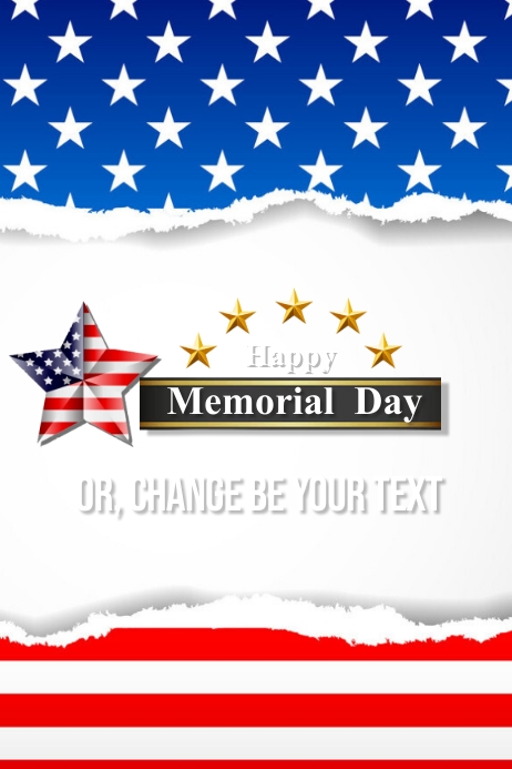 Copy of Template Happy Memorial Day Poster & Flyer | PosterMyWall
