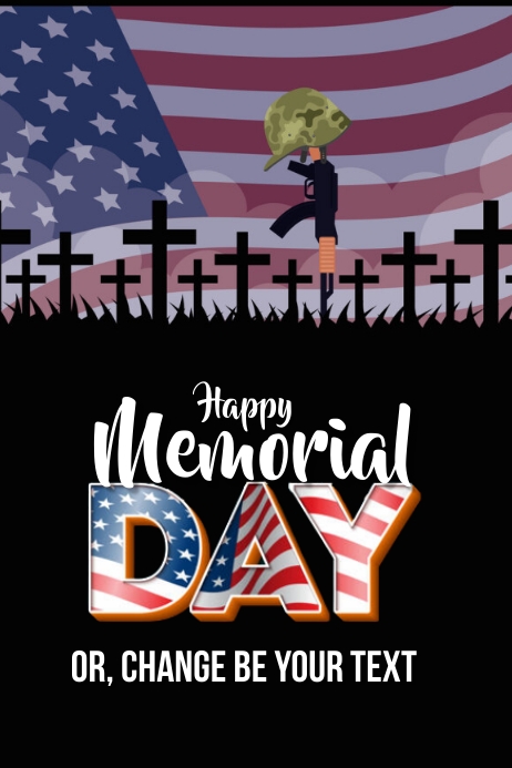Template Happy Memorial Day poster & flyer | PosterMyWall