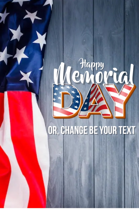 Template Happy Memorial Day poster & flyer | PosterMyWall