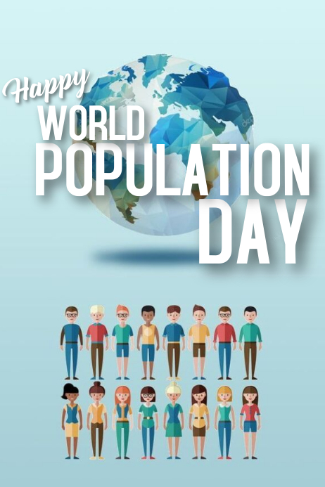 Copy of Template happy world population day growth | PosterMyWall
