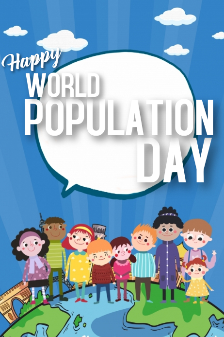 Copy of Template happy world population day growth | PosterMyWall