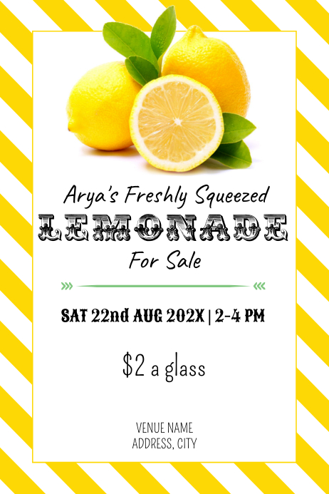 Template Lemonade PosterMyWall