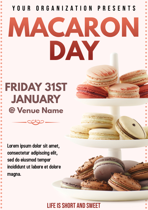 Template macaron day A4