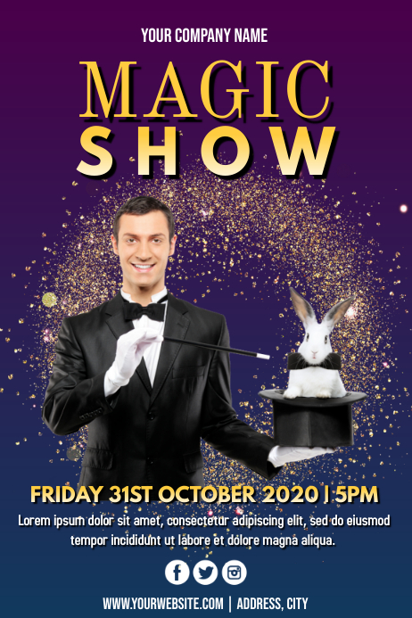Magic Show Thumbnail Template magic show | PosterMyWall
