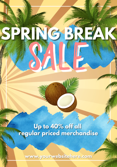 Template march spring break sale | PosterMyWall