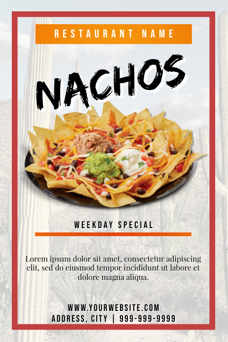 Free Printable Mexican Food Labels Template mexican food PosterMyWall Free Printable Mexican Food Labels Template mexican food PosterMyWall