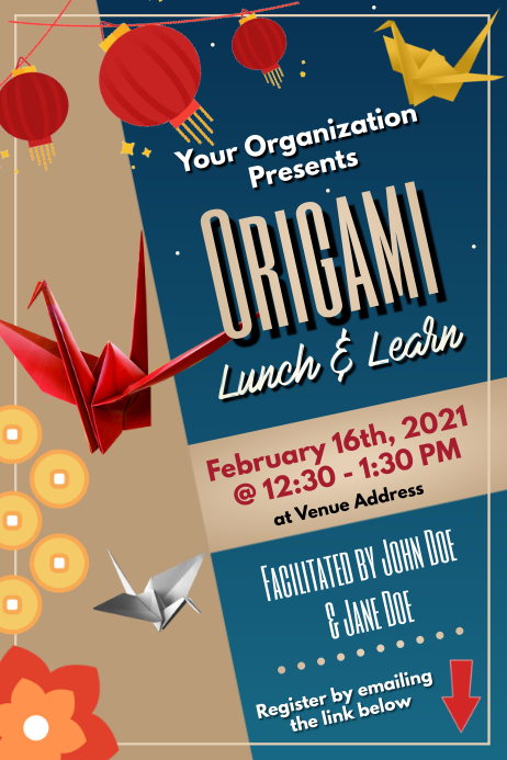 Origami Design Poster