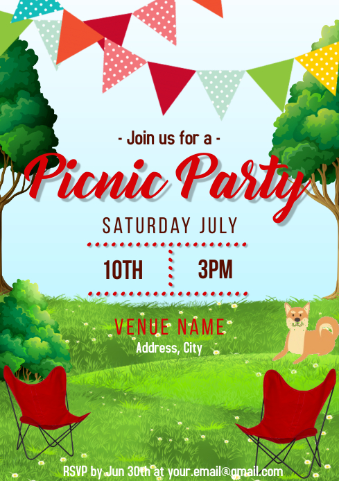 Template Picnic PosterMyWall