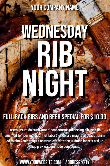 Che Rib Poster Copy of Template ribs | PosterMyWall
