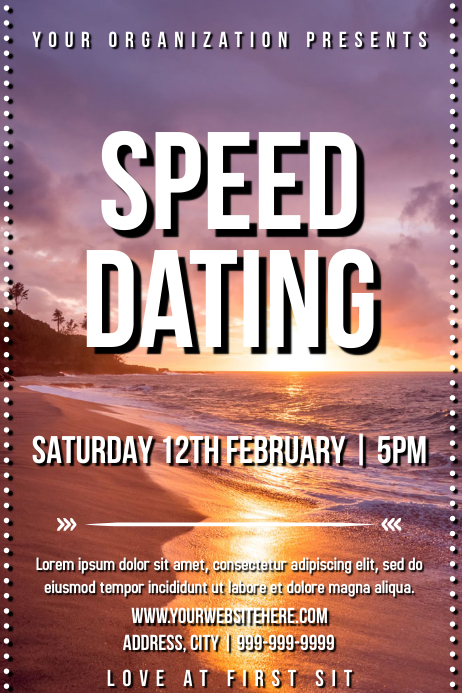 Template speed dating | PosterMyWall