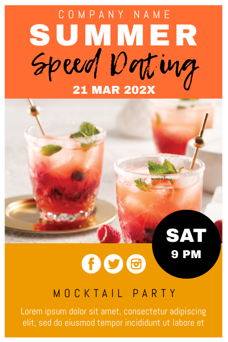 Template speed dating | PosterMyWall