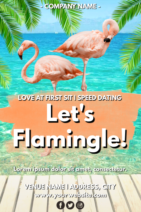 Template speed dating | PosterMyWall