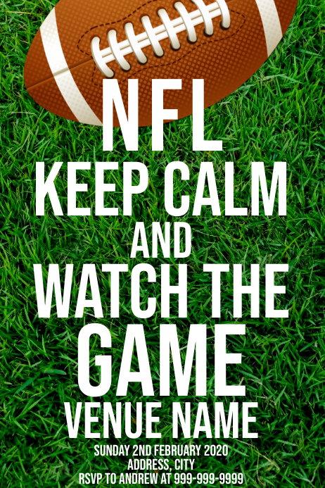 Template sports football NFL | PosterMyWall