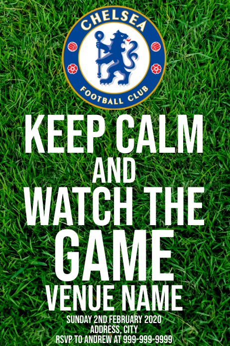 Template Sports Soccer Chelsea F C Postermywall