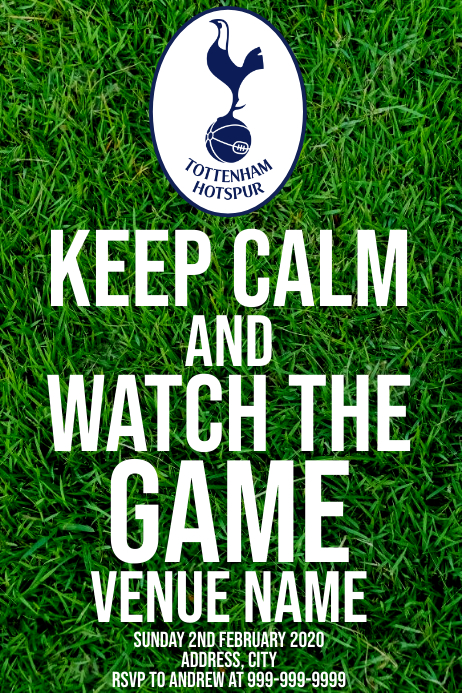 Template Sports Soccer Tottenham Hotspur F C Postermywall
